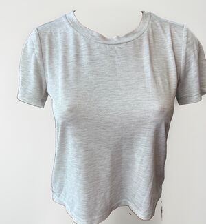 Monkl Soft Modal Tee Shirt Size XS Gray Basics